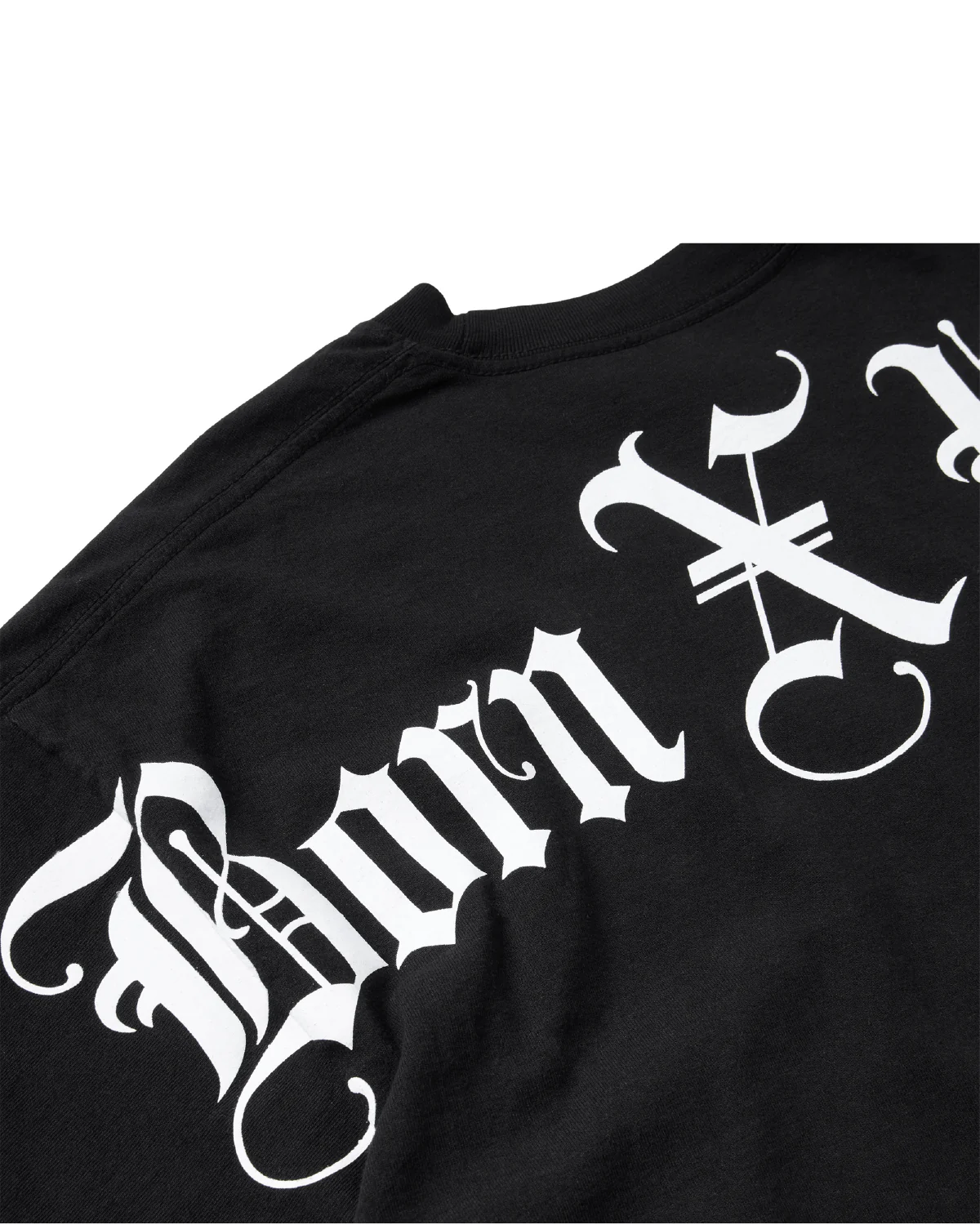 BLACKLETTER JUMBO ARCH TEE: BLACK - Image 3