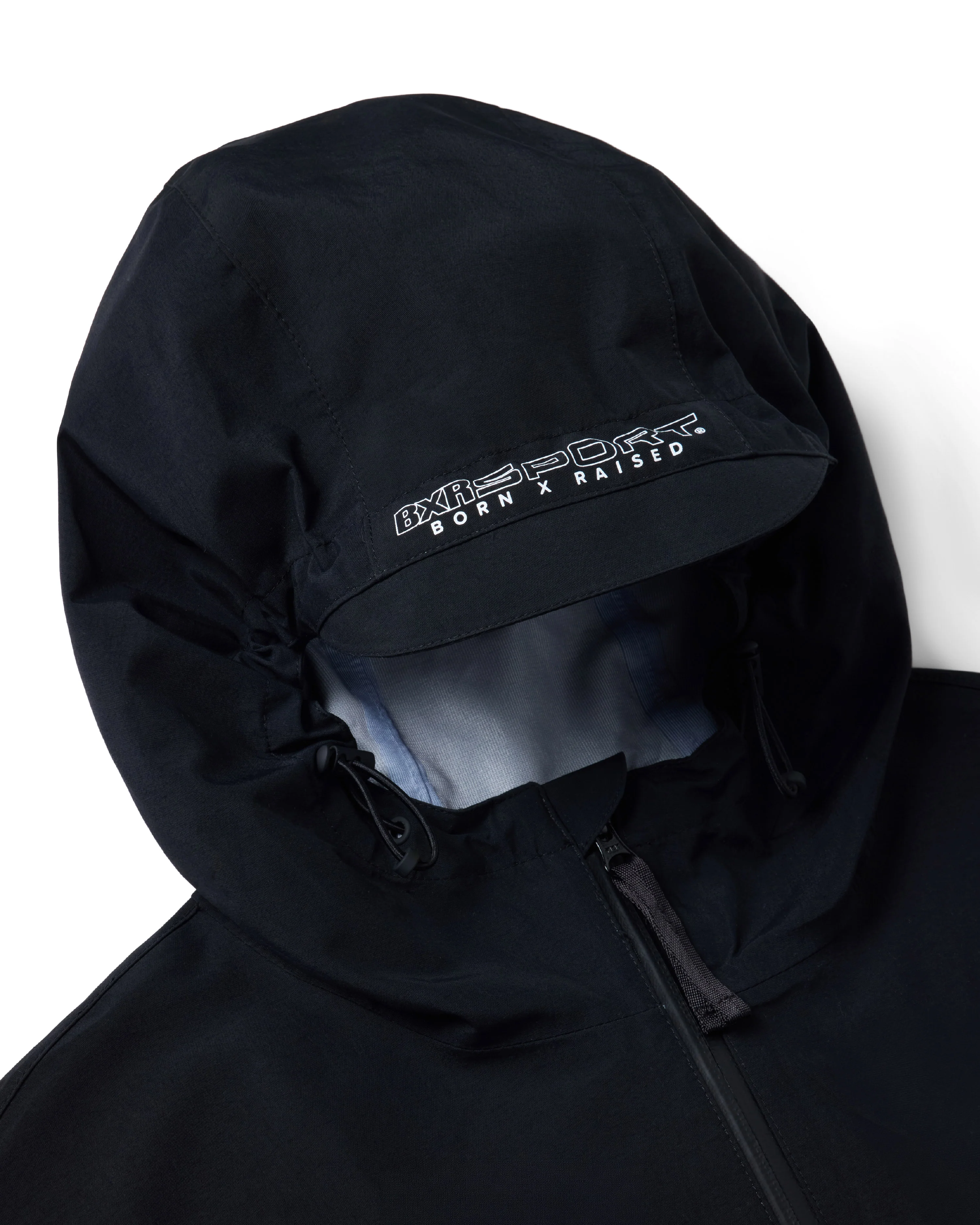 BXR PIPED SHELL JACKET: BLACK - Image 3