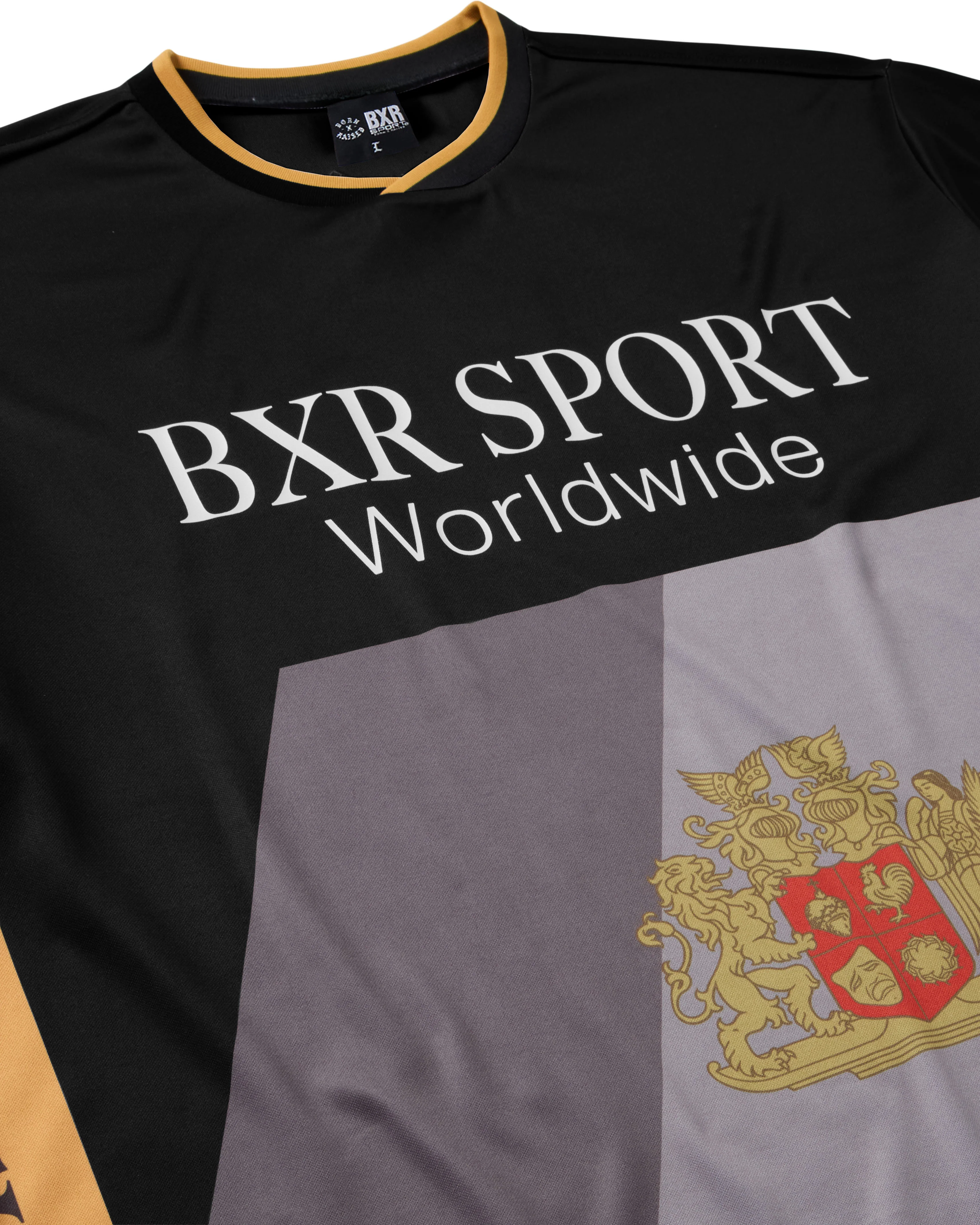 CREST SOCCER JERSEY: BLACK / GREY - Image 3