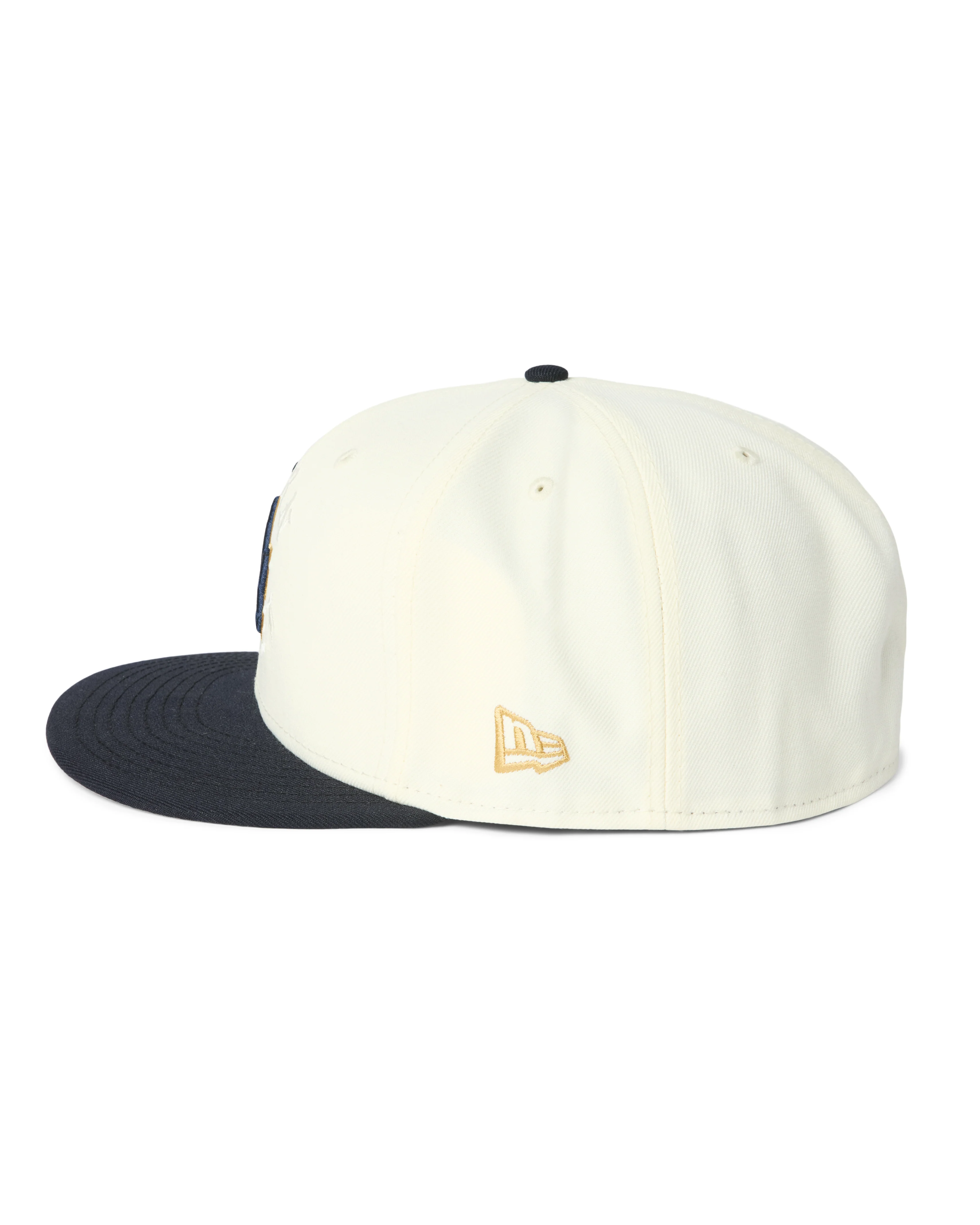 NEW ERA BORN X RAISED + DODGERS 9X CHAMPS FITTED: CREAM / NAVY - Image 4