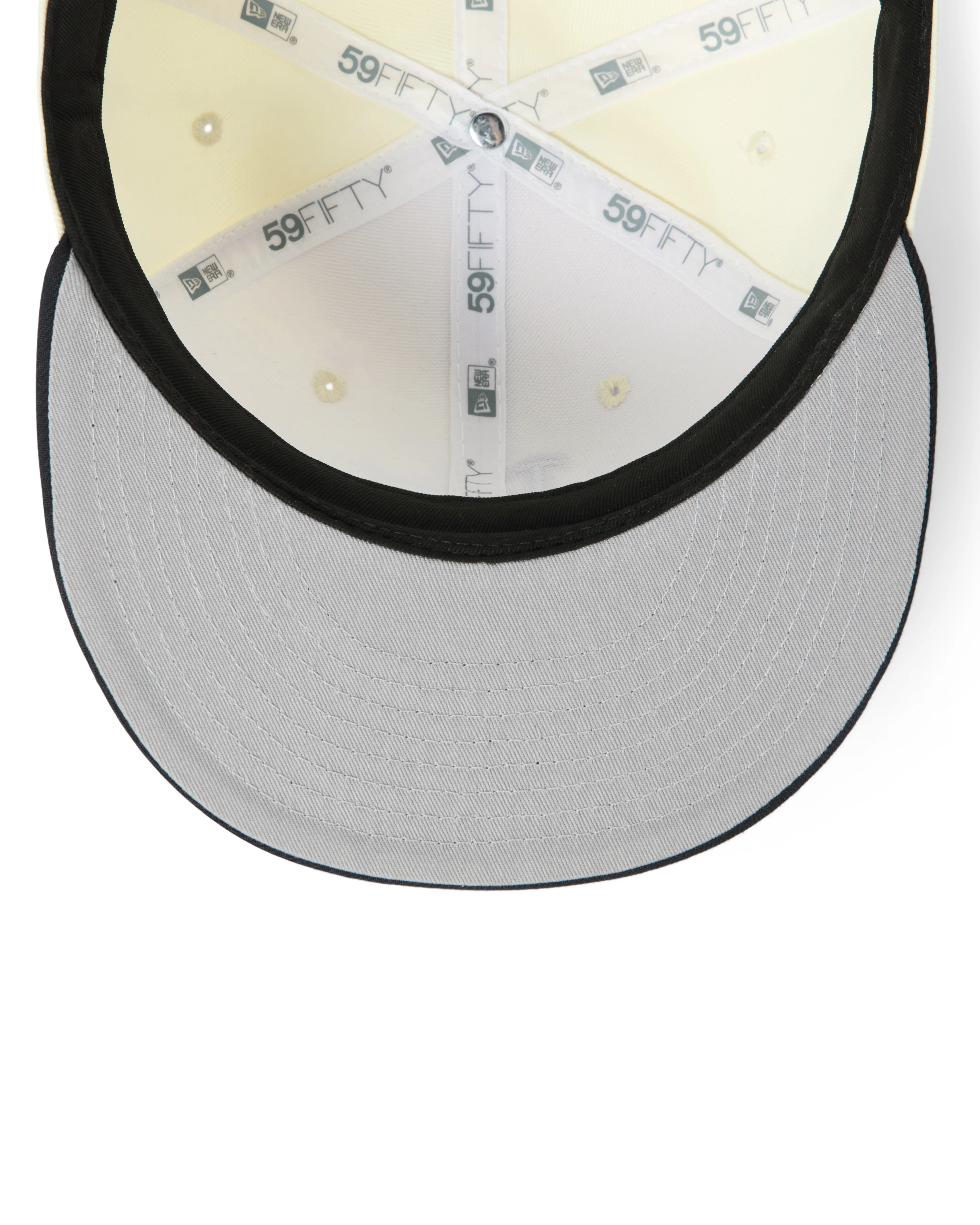 NEW ERA BORN X RAISED + DODGERS 9X CHAMPS FITTED: CREAM / NAVY - Image 6